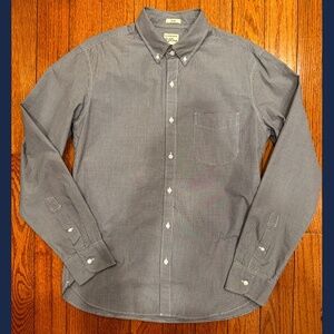 J. CREW // NAVY COTTON POPLIN SHIRT // SIZE M